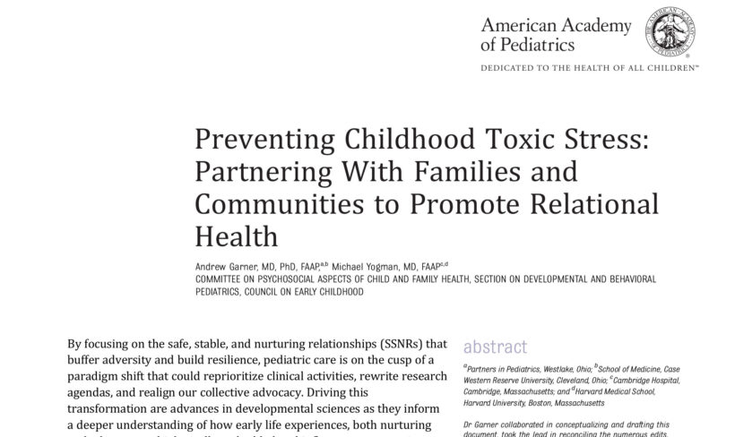 Preventing Childhood Toxic Stress Partnering With Families And Communities To Promote Relational Health 1 Scaled Aspect Ratio 820 488